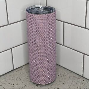 20 oz Light Pink Rhinestone Tumbler